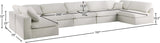 Serene Modular Sectional Sofa: Luxurious Black Linen Fabric & Plush Comfort for Modern Living Spaces