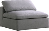 Serene Modular Deluxe Comfort Armless Chair with Cloud-Like Cushions for Stylish Relaxation