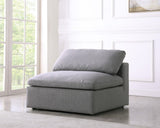 Serene Modular Deluxe Comfort Armless Chair with Cloud-Like Cushions for Stylish Relaxation