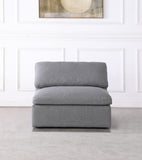 Serene Modular Deluxe Comfort Armless Chair with Cloud-Like Cushions for Stylish Relaxation
