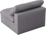 Serene Modular Deluxe Comfort Armless Chair with Cloud-Like Cushions for Stylish Relaxation