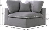 Serene Modular Corner Chair with Cloud-Like Comfort, Soft Cushions & Contemporary Design for Relaxation