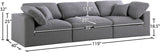 Serene Modular Sofa - Luxurious Cloud-Like Comfort with Soft Textured Fabric and Custom Configurations