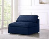 Serene Modular Deluxe Comfort Armless Chair with Cloud-Like Cushions for Stylish Relaxation