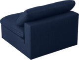 Serene Modular Deluxe Comfort Armless Chair with Cloud-Like Cushions for Stylish Relaxation