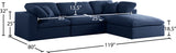 Serene Modular Sectional Sofa in Soft Black Linen - Cloud-Like Comfort with Customizable Design