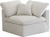 Plush Modular Corner Chair - Contemporary Design with Cloud-Like Comfort and Overstuffed Cushions