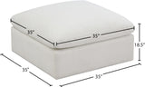 Plush Modular Ottoman: Experience Cloud-Like Comfort with Contemporary Design and Custom Configurations
