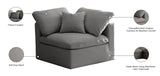 Plush Modular Corner Chair - Contemporary Design with Cloud-Like Comfort and Overstuffed Cushions