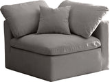 Plush Modular Corner Chair - Contemporary Design with Cloud-Like Comfort and Overstuffed Cushions