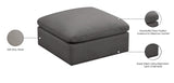 Plush Modular Ottoman: Experience Cloud-Like Comfort with Contemporary Design and Custom Configurations
