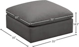 Plush Modular Ottoman: Experience Cloud-Like Comfort with Contemporary Design and Custom Configurations