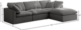 Plush Velvet Modular Sectional Sofa - Cloud-Like Comfort with Overstuffed Cushions & Custom Style