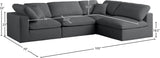 Plush Velvet Modular Sectional Sofa - Cloud-Like Comfort with Overstuffed Cushions & Custom Style