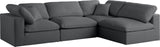 Plush Velvet Modular Sectional Sofa - Cloud-Like Comfort with Overstuffed Cushions & Custom Style