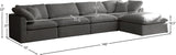 Plush Velvet Modular Sectional Sofa - Cloud-Like Comfort with Overstuffed Cushions & Custom Style