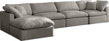 Plush Velvet Modular Sectional Sofa - Cloud-Like Comfort with Overstuffed Cushions & Custom Style