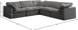 Plush Velvet Modular Sectional Sofa - Cloud-Like Comfort with Overstuffed Cushions & Custom Style