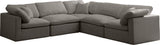 Plush Velvet Modular Sectional Sofa - Cloud-Like Comfort with Overstuffed Cushions & Custom Style