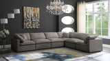 Plush Velvet Modular Sectional Sofa - Cloud-Like Comfort with Overstuffed Cushions & Custom Style
