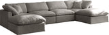 Plush Velvet Modular Sectional Sofa - Cloud-Like Comfort with Overstuffed Cushions & Custom Style
