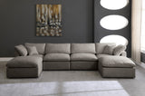 Plush Velvet Modular Sectional Sofa - Cloud-Like Comfort with Overstuffed Cushions & Custom Style