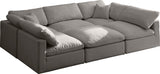 Plush Velvet Modular Sectional Sofa - Cloud-Like Comfort with Overstuffed Cushions & Custom Style