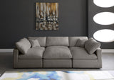 Plush Velvet Modular Sectional Sofa - Cloud-Like Comfort with Overstuffed Cushions & Custom Style