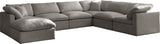 Plush Velvet Modular Sectional Sofa - Cloud-Like Comfort with Overstuffed Cushions & Custom Style