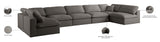 Plush Velvet Modular Sectional Sofa - Cloud-Like Comfort with Overstuffed Cushions & Custom Style