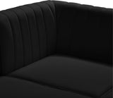 Alina Modular Corner Chair - Stylish Contemporary Design with Deep Channel Tufting for Comfort