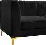 Alina Modular Corner Chair - Stylish Contemporary Design with Deep Channel Tufting for Comfort