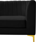 Alina Modular Corner Chair - Stylish Contemporary Design with Deep Channel Tufting for Comfort