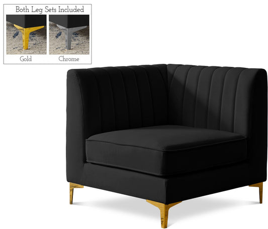 Alina Modular Corner Chair - Stylish Contemporary Design with Deep Channel Tufting for Comfort
