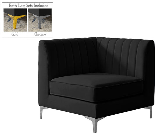 Alina Modular Corner Chair - Stylish Contemporary Design with Deep Channel Tufting for Comfort
