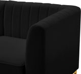 Alina Modular Corner Chair - Stylish Contemporary Design with Deep Channel Tufting for Comfort