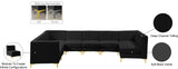 Alina Velvet Modular Sectional Sofa: Contemporary Design with Deep Channel Tufting for Comfort