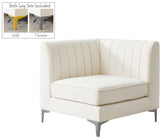 Alina Modular Corner Chair - Stylish Contemporary Design with Deep Channel Tufting for Comfort