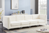 Alina Velvet Modular Sofa - Contemporary Design with Deep Channel Tufting for Ultimate Comfort