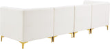 Alina Velvet Modular Sofa - Contemporary Design with Deep Channel Tufting for Ultimate Comfort