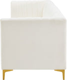 Alina Velvet Modular Sofa - Contemporary Design with Deep Channel Tufting for Ultimate Comfort