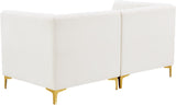 Alina Velvet Modular Sofa - Contemporary Design with Deep Channel Tufting for Ultimate Comfort