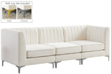 Alina Velvet Modular Sofa - Contemporary Design with Deep Channel Tufting for Ultimate Comfort