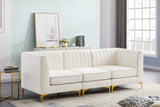 Alina Velvet Modular Sofa - Contemporary Design with Deep Channel Tufting for Ultimate Comfort