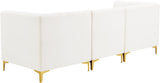 Alina Velvet Modular Sofa - Contemporary Design with Deep Channel Tufting for Ultimate Comfort