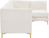 Alina Velvet Modular Sectional Sofa - Modern Deep Channel Tufting with Custom Configurations & Style