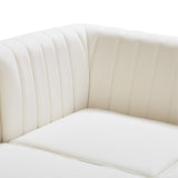 Alina Velvet Modular Sectional Sofa - Modern Deep Channel Tufting with Custom Configurations & Style