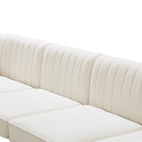Alina Velvet Modular Sectional Sofa - Modern Deep Channel Tufting with Custom Configurations & Style