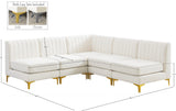 Alina Velvet Modular Sectional Sofa - Modern Deep Channel Tufting with Custom Configurations & Style