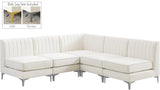 Alina Velvet Modular Sectional Sofa - Modern Deep Channel Tufting with Custom Configurations & Style
